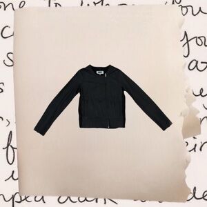 genuine leather maison margiela asymmetrical zip up jacket